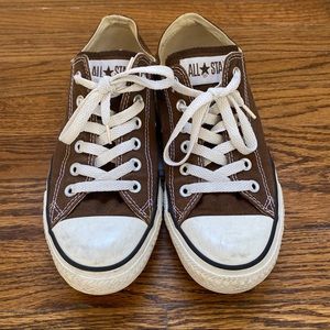 Brown Converse All Stars